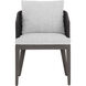 Capri Smoke Grey / Copacabana Marble Outdoor Dining Armchair